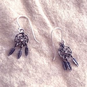 🌠 Silver Dreamcatcher Earrings 🌠